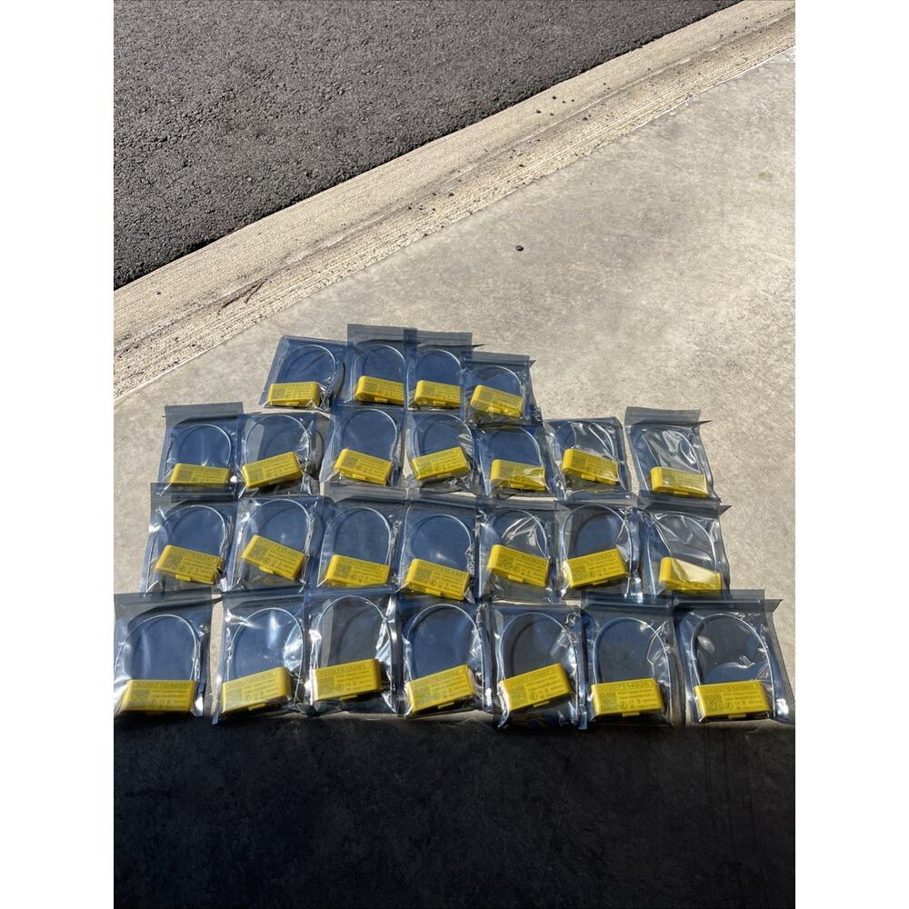 Lot of 25- RFID Tamper Evident Security Cable Seal Tag Yellow HM-UHF-C ISO17712